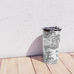 Tropical Toile de Jouy Exotic Safari Lion & Giraffe Travel Mug Gallery Image 4