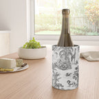 Tropical Toile de Jouy Exotic Safari Lion & Giraffe Wine Chiller Gallery Image 4