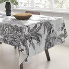 Tropical Toile de Jouy Exotic Safari Lion & Giraffe Tablecloth Gallery Image 3
