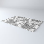 Tropical Toile de Jouy Exotic Safari Lion & Giraffe Rug Gallery Image 3