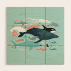 Under the Sea Menagerie Wood Wall Art Gallery Image 1