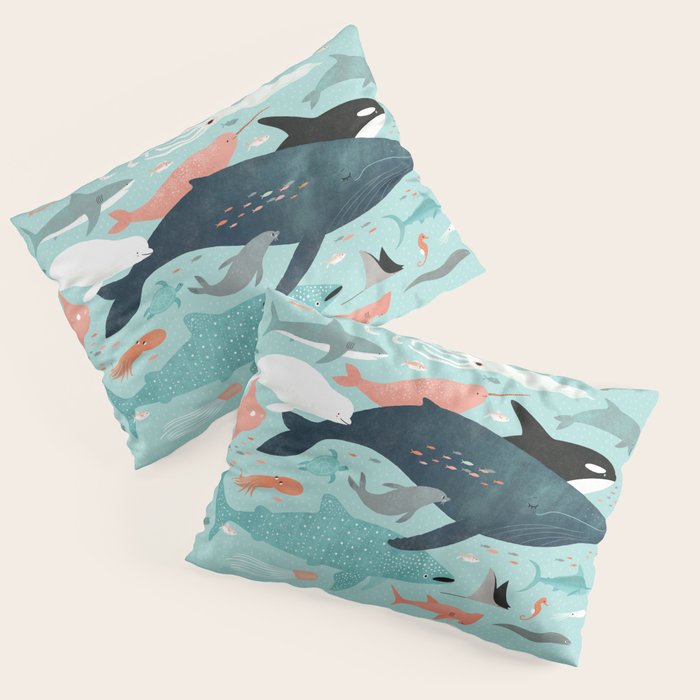 Under the Sea Menagerie Pillow Sham Gallery Image 3