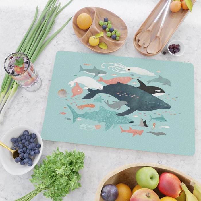 Under the Sea Menagerie Cutting Board Gallery Image 2