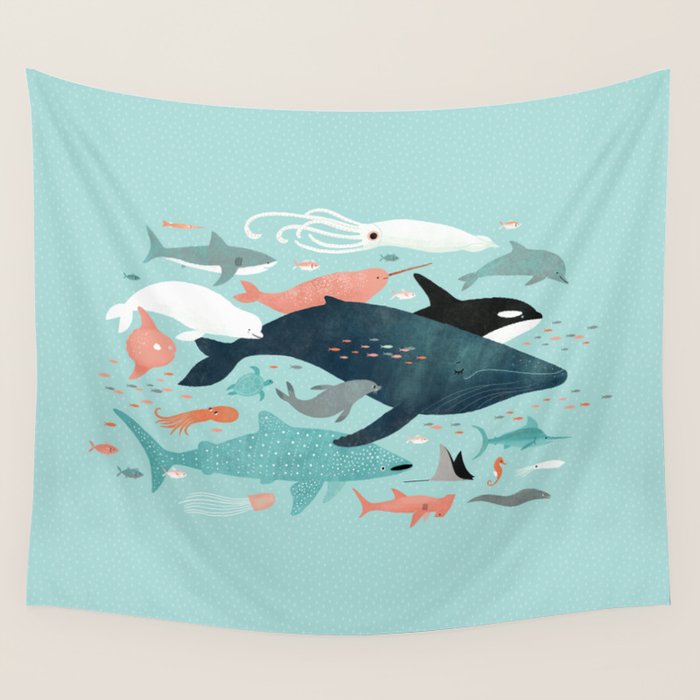 Under the Sea Menagerie Wall Tapestry Gallery Image 1