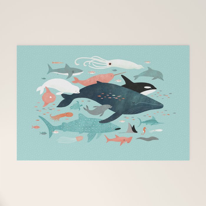 Under the Sea Menagerie Welcome Mat Gallery Image 1