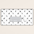 Reindeer animal art pattern Desk Mat Gallery Image 1