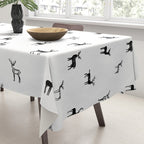 Reindeer animal art pattern Tablecloth Gallery Image 3