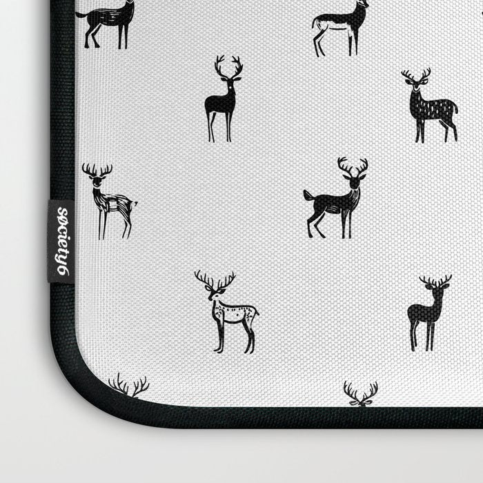 Reindeer animal art pattern Laptop Sleeve Gallery Image 3
