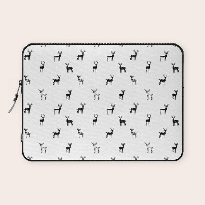 Reindeer animal art pattern Laptop Sleeve Gallery Image 1