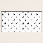Reindeer animal art pattern Desk Mat Gallery Image 3