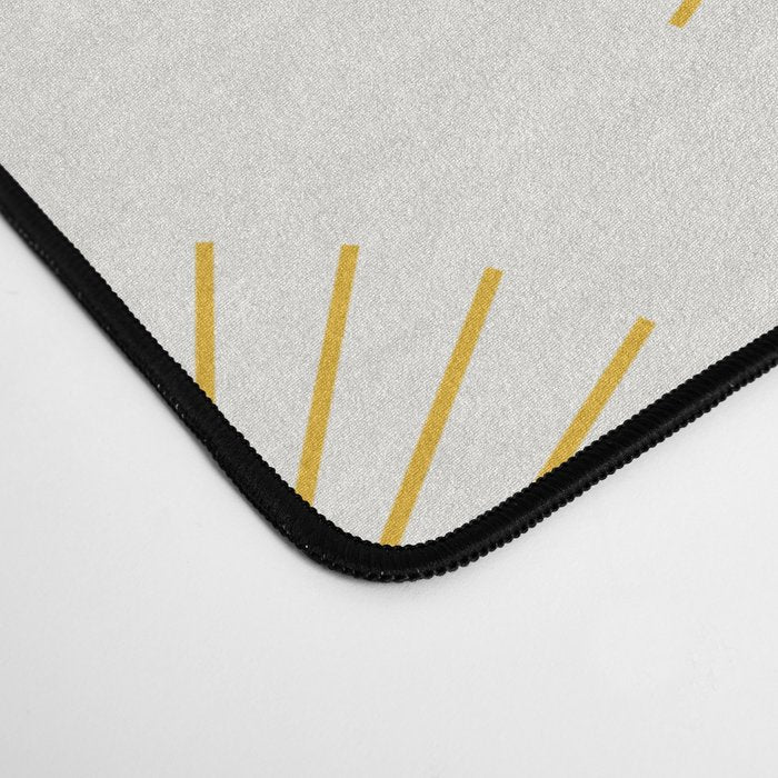 Minimalist Sunray Pattern XXI Desk Mat Gallery Image 4