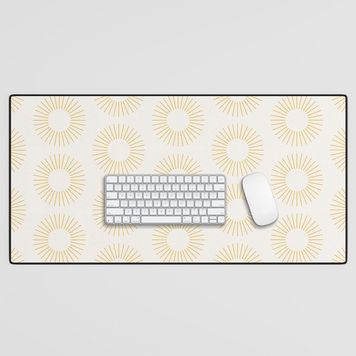 Minimalist Sunray Pattern XXI Desk Mat Gallery Image 1