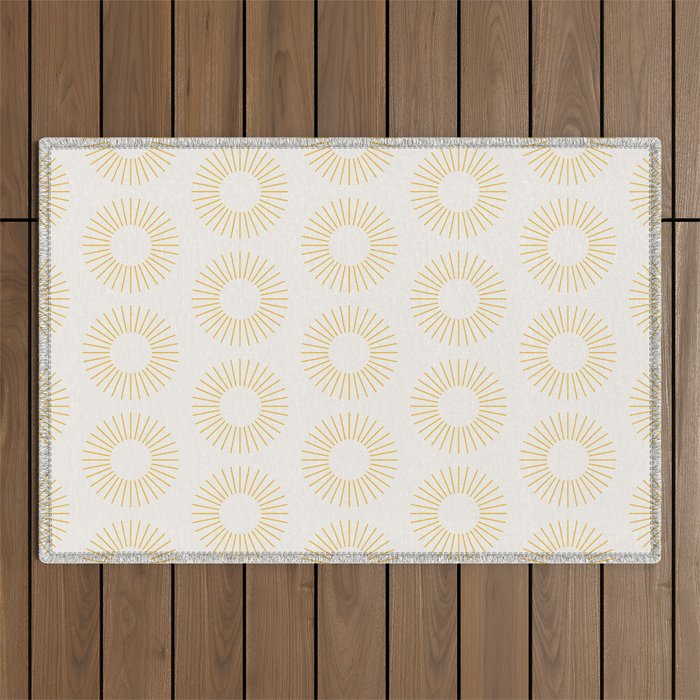 Minimalist Sunray Pattern XXI Outdoor Rug Gallery Image 1