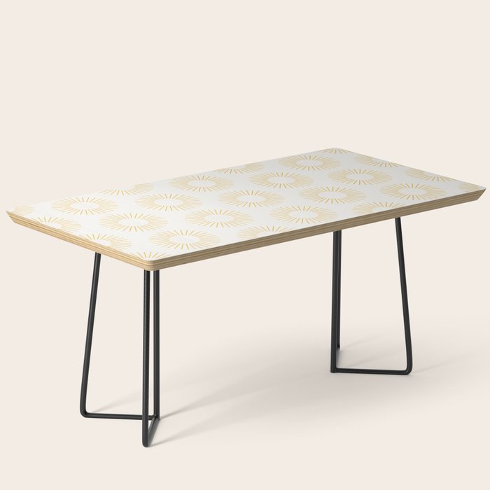 Minimalist Sunray Pattern XXI Coffee Table Gallery Image 1