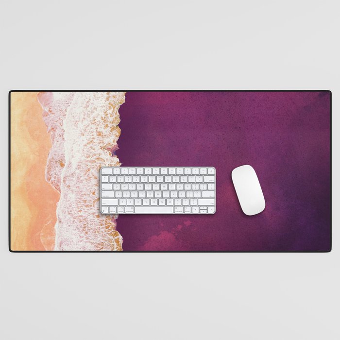 Maroon Ocean Desk Mat Gallery Image 1