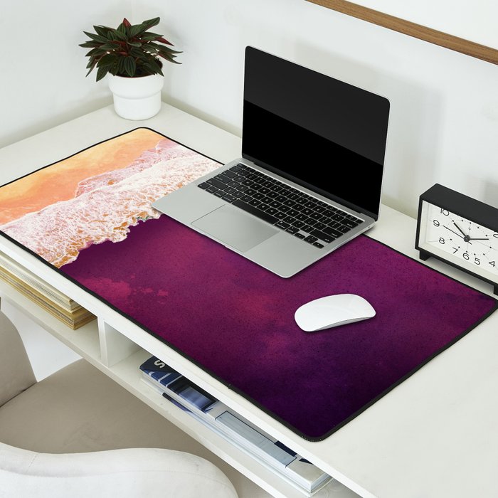 Maroon Ocean Desk Mat Gallery Image 2