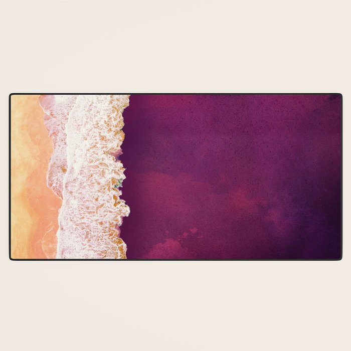 Maroon Ocean Desk Mat Gallery Image 3