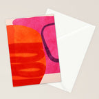 relations - shapes minimal painting abstract Stationery Card Gallery Image 2