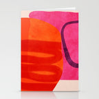 relations - shapes minimal painting abstract Stationery Card Gallery Image 2