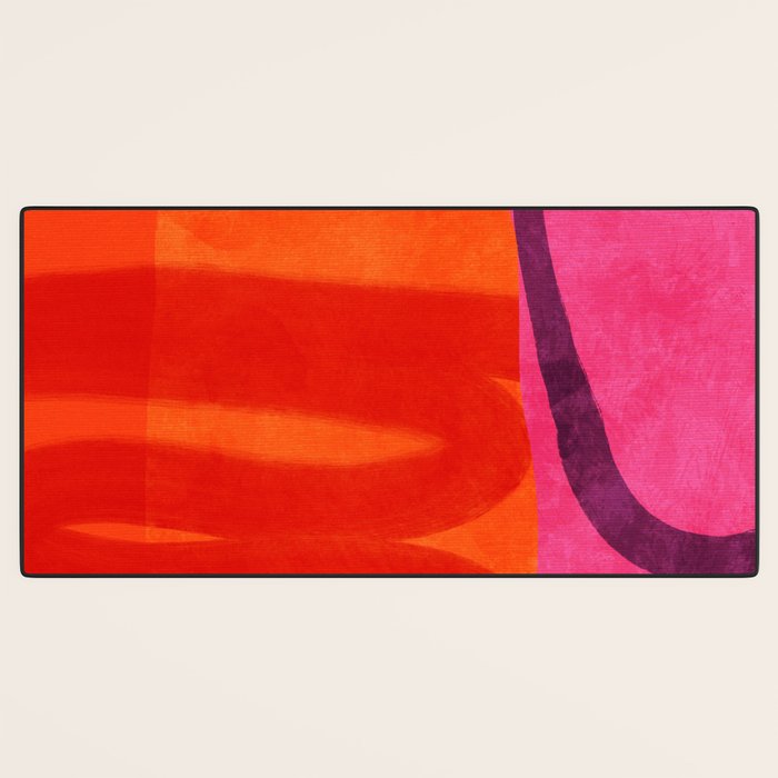 relations - shapes minimal painting abstract Desk Mat Gallery Image 3