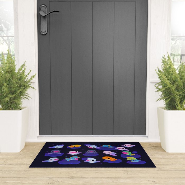 Anurognathus in the night sky Welcome Mat Gallery Image 3