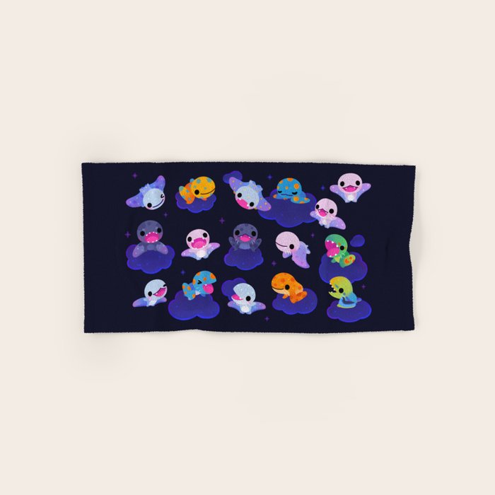 Anurognathus in the night sky Bath Towel Gallery Image 1