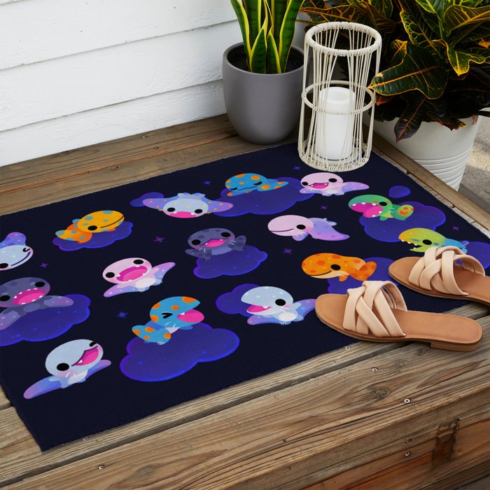 Anurognathus in the night sky Outdoor Rug Gallery Image 2