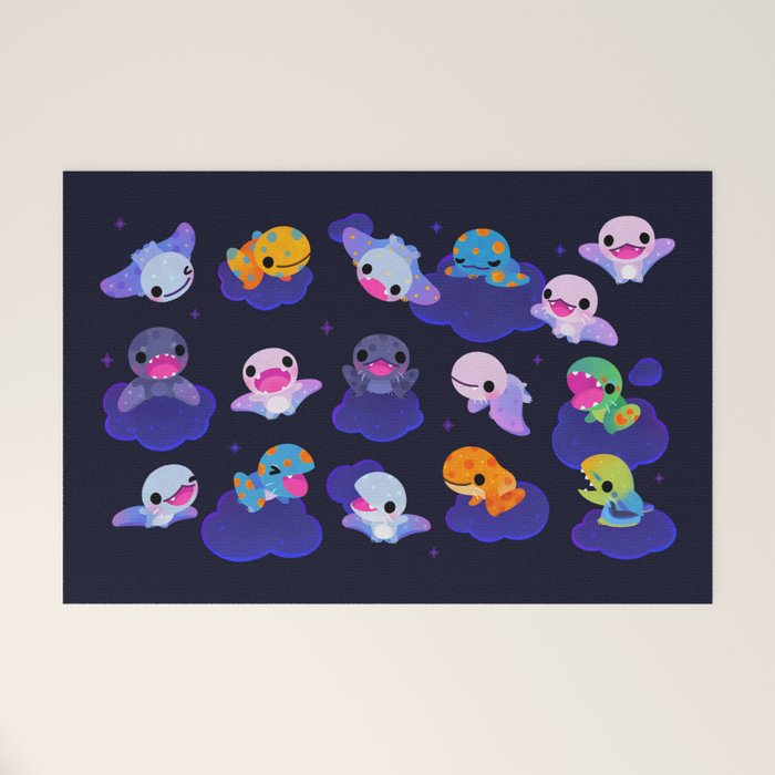 Anurognathus in the night sky Welcome Mat Gallery Image 1