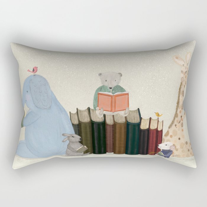 little readers Rectangular Pillow Gallery Image 2