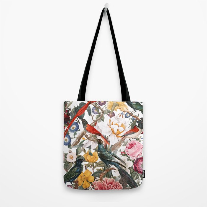 Floral and Birds XXXV Tote Bag Gallery Image 2