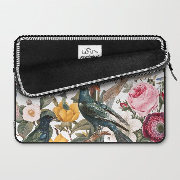 Floral and Birds XXXV Laptop Sleeve Gallery Image 2