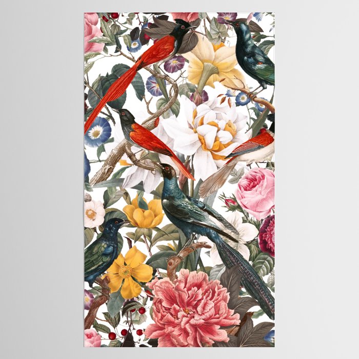 Floral and Birds XXXV Tablecloth Gallery Image 2