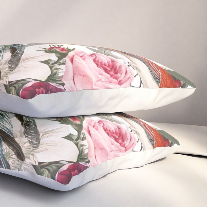 Floral and Birds XXXV Pillow Sham Gallery Image 3