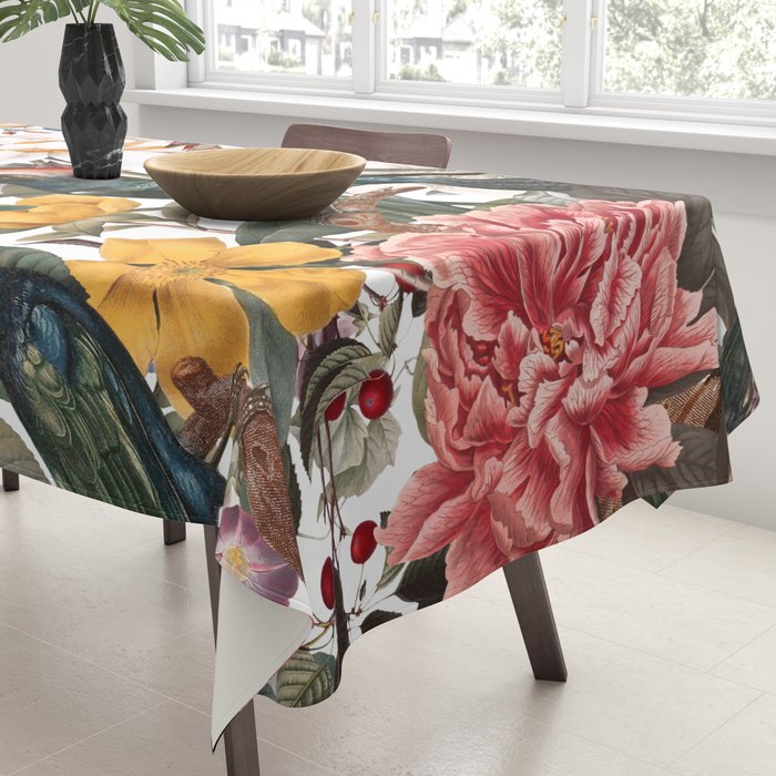 Floral and Birds XXXV Tablecloth Gallery Image 3