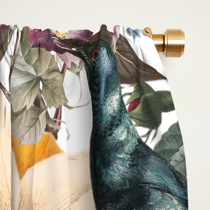 Floral and Birds XXXV Window Curtain Gallery Image 2