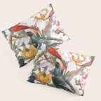 Floral and Birds XXXV Pillow Sham Gallery Image 3