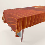 Leaves in Terracotta Color #decor #society6 #buyart Tablecloth Gallery Image 1