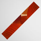 Leaves in Terracotta Color #decor #society6 #buyart Table Runner Gallery Image 3