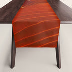 Leaves in Terracotta Color #decor #society6 #buyart Table Runner Gallery Image 1