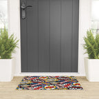 Modern Comic Book Superhero Pattern Color Colour Cartoon Lichtenstein Pop Art Welcome Mat Gallery Image 3
