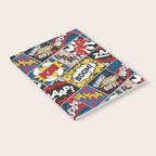 Modern Comic Book Superhero Pattern Color Colour Cartoon Lichtenstein Pop Art Notebook Gallery Image 2