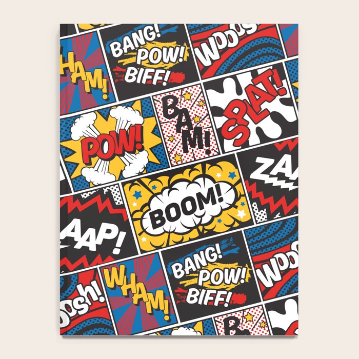 Modern Comic Book Superhero Pattern Color Colour Cartoon Lichtenstein Pop Art Notebook Gallery Image 4