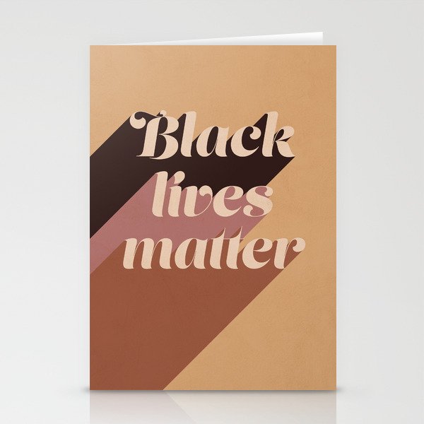 Black Lives Matter #typography Stationery Card Gallery Image 1