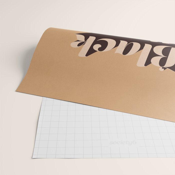 Black Lives Matter #typography Wrapping Paper Gallery Image 2