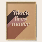 Black Lives Matter #typography Serving Tray Gallery Image 1