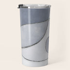Abstract Line Work Blue Grey Travel Mug Gallery Image 3