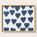 Hearts Navy Serving Tray Gallery Image 1