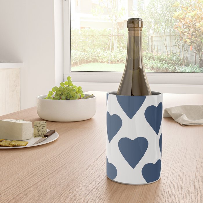 Hearts Navy Wine Chiller Gallery Image 4