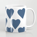 Hearts Navy Coffee Mug Gallery Image 1