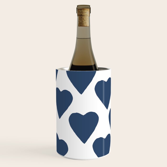 Hearts Navy Wine Chiller Gallery Image 1